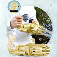 Children's Semi-Automatic Electric Bubble Machine Porous Gatling Machine