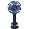 Mini Fan USB Rechargeable Strong Wind with Base & Handheld.