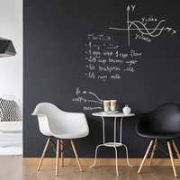 Giant Chalkboard Sticker for Wall | 60x200cm Erasable PVC Blackboard Mural