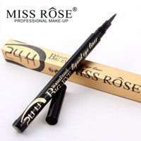 Miss Rose Liquid Eyeliner Waterproof Eye Liner Pencil Black Easy to Wear