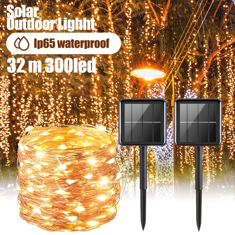 Led Solar Outdoor Strip Light Waterproof Lamp Garden Light Outdoor