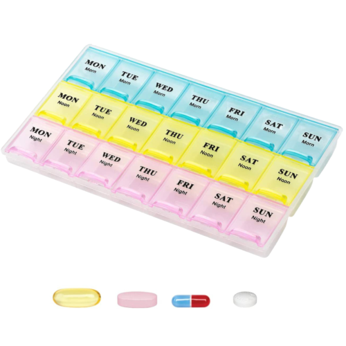 Weekly Pill Box (3 Compartments) 7 Days Storage