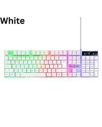Bajeal K35 Colorful Rainbow Backlight Ergonomic USB Wire Waterproof RGB