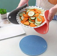 3pcs Multifunctional Silicone Insulation Mat, Thick Can Opener Gripper Mat