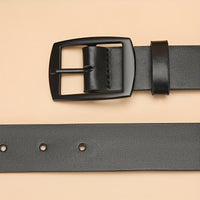1pc of Stylish PU Leather Belt for Men, Featuring a Simple and Vintage