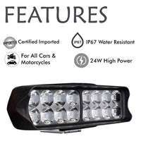 16 LED Vehicle Spot Light - Fog Light 12v Car/ Bike/ Van/ Three Wheeler Tuk