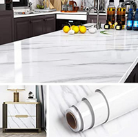 60cm X 5m/60cm X 2m Marble Kitchen Oil-Proof Film Stove Waterproof