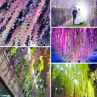 110cm Artificial Flower 1pcs- 5pcs Simulation Wisteria Vine Hanging Plant