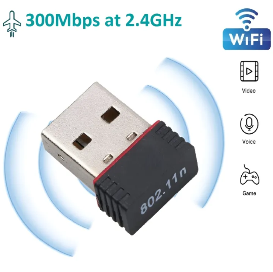 High Speed Mini USB WiFi Wireless Adapter High Speed Network Card 300Mbps