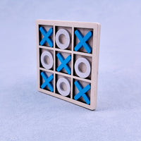 A Colorful Wooden Xo Game Set That Enhances Color Recognition, Geometric