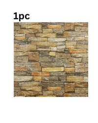 5pcs 3d Wall Stickers Wallpaper Foam Soft Tiles, Bedroom Faux Brick