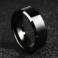 Titanium Black Ring for Men..