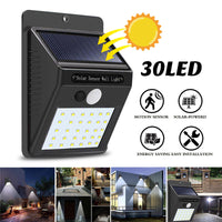 Solar Powered Automatic Motion Activated Uptp 30 LED Outdoor Wireless