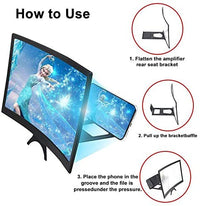 L6 3d Screen 12 Inch Magnifier Enlarged Curved Phone HD Screen Amplifier
