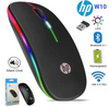 Hp W10 Mouse/Rechargeable Mouse/Bluetooth+Wireless Mouse/Rechargeable Silent