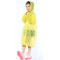 Kids Children Raincoat Rainsuit Long Hoodie Cover Waterproof Rain Poncho