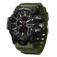 Sport Watch Waterproof S-Sport Watch 4 Colours Piaoma Dual Time