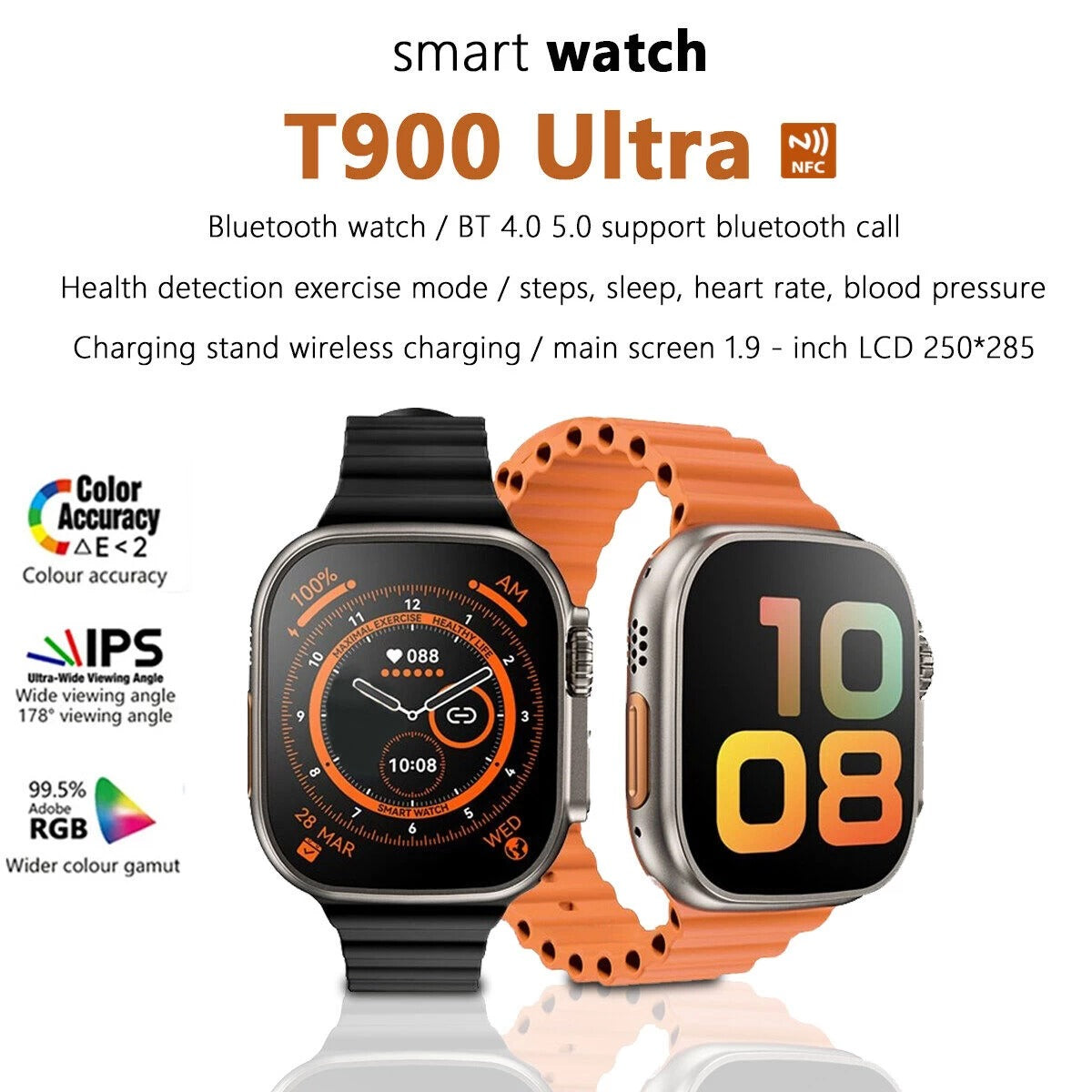 Smart Watch T900 Ultra 49mm Big 2.09 Inch 2025 Smart Watch Series 8 Reloj