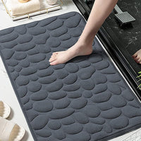 Bath Mats Non Slip Memory Foam Mat Bath Rug Bathroom Shower Mat Coral Fleece