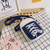 Women Bag Canvas Bag Fashion Creative Personality Shoes Shape Shoulder