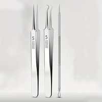 4pcs/3pcs Ance Blackhead Removal Tool Kit for Face Care Needle Stainless