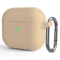 Airpods Pro 4 Case Pouch Silicone Soft + Hook Pouch in Black Red Brown Green