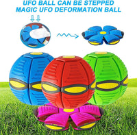 Magic Flying Saucer Ball Ufo Flat Throw Disc Ball with LED Light Toy Outdoor