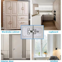 Upgrade Your Cabinet with This Stainless Steel Hinge Repair Plate