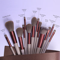 13pcs Makeup Brushes Cosmetic Full Set Soft Hair Female Make Up Tools
