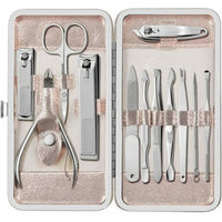 Nail Clipper 19 PC Silver Stainless Steel Nail Cutter Cutter Fingernail