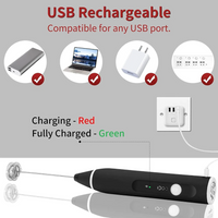Milk Frother USB Speed Adjustable Milk Frother / 3 Speed / Rachargeable