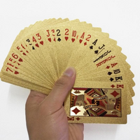 Skull Card Game Set Black, Golden, and Silver Waterproof Playing Cards for