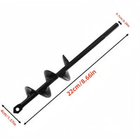 Metal Drill Bit Set Steel Gardening Tools Spiral Rod Loose Soil Digging Pit