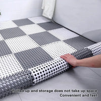 5 Piece Anti Slip Splicing PVC Bathroom Toilet Kitchen Floor Mat Non Slip