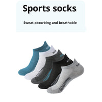 5 Pairs of Mens Summer Thin Mesh Breathable Mens Polyester Sports Socks