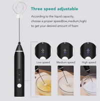 Milk Frother USB Speed Adjustable Milk Frother / 3 Speed / Rachargeable