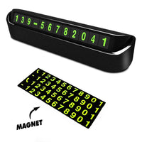 Car Parking Notification Luminous Telephone Phone Number Plate Card Holder