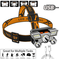 5 LED with Built-in 14500/400 MAh Battery USB Rechargeable Portable Super