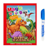 1 Book + 1 Pen Reusable Coloring Book Magic Water Painting Book Sensory