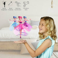 Flying Fairy Dolls for Girls Flying Doll Hand Control Helicopter Doll Dolls