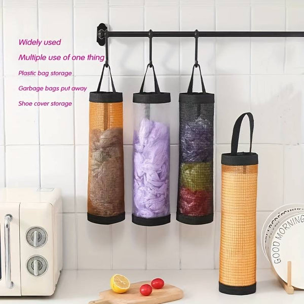 1pc Foldable Breathable Mesh Hanging Storage Dispenser - Convenient Plastic