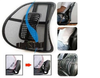 Car Back Support with Beaded Mesh Lumbar Support Cushion for Car Seat or