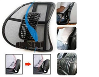 Car Back Support with Beaded Mesh Lumbar Support Cushion for Car Seat or