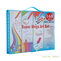 208pcs/168pcs Kids Painting Drawing Art Set with Crayons Oil Pastels