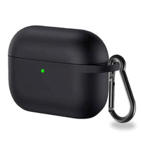 Airpods Pro 4 Case Pouch Silicone Soft + Hook Pouch in Black Red Brown Green