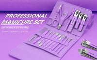 Nail Clipper 19 PC Silver Stainless Steel Nail Cutter Cutter Fingernail