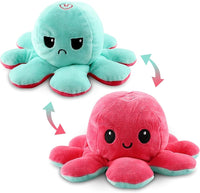 Reversible Moody Flip Octopus Soft Toy Two Sided Face Octopus Plush