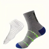 Pack of 5 Comfortable & Soft Men's Mid-Calf Socks, Trendy Casual and Sports