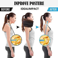 Health Care Cervical Neck Traction Air Bag with 3 Layer Inflatable Pillow