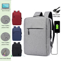 Premium Backpack Travel Business USB Charging Port School Bagpack Laptop
